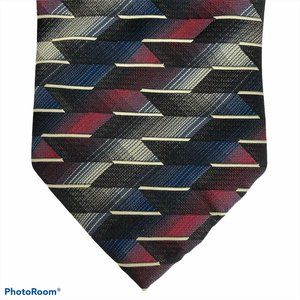 Montebello Hand Made Geometric Patterned Neck Tie